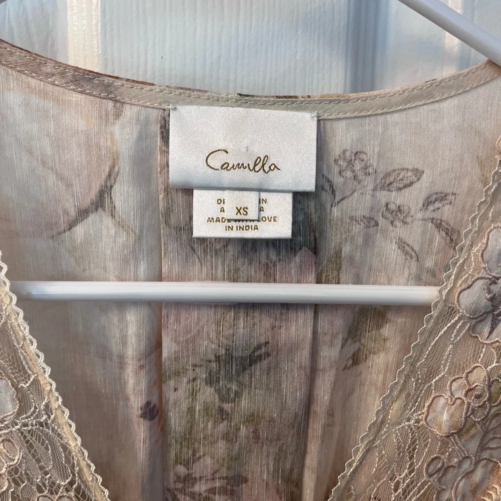 Camilla Adorned in Antiquity Button-Front Maxi Dress - XS - Picture 9 of 14